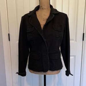Live a Little Black Denim Jacket